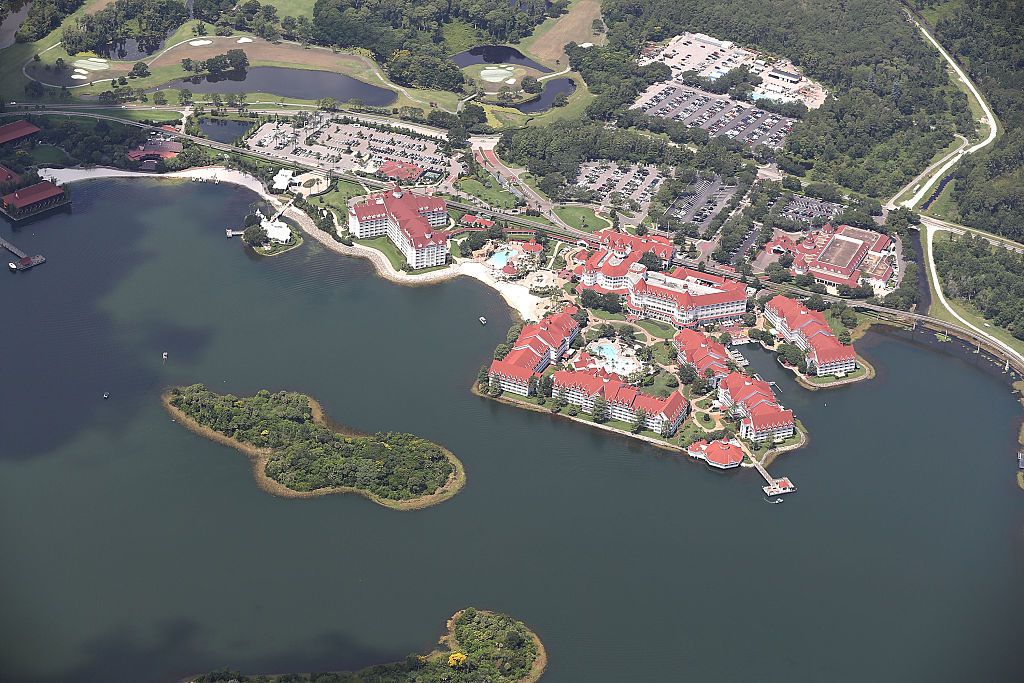 Aerial view of the Grand Floridian and Seven Seas Lagoon on June 15, 2016 (Getty Images)
